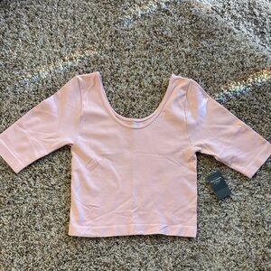 Abercrombie/SugarLips Pink Scoop Neck Top 🩰
